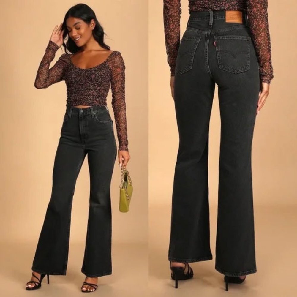 Levis Premium 70'S HIGH RISE FLARE Jean - Picture 5 of 13